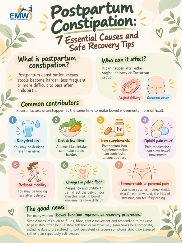 postpartum constipation
