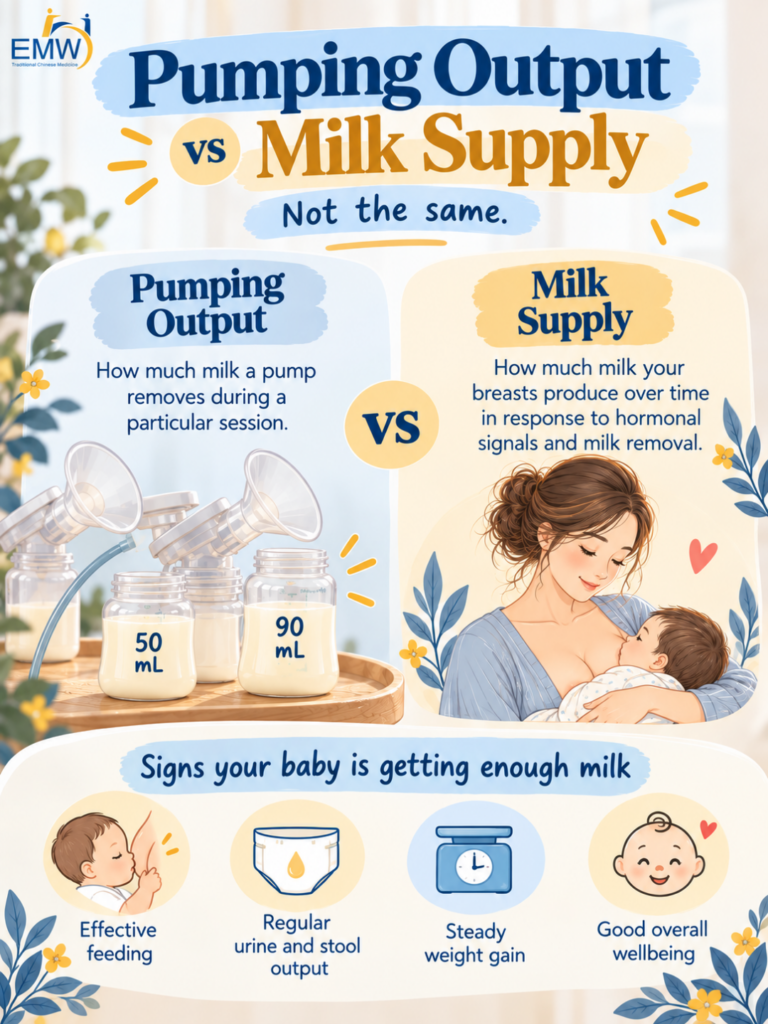 pumping output vs milk supply