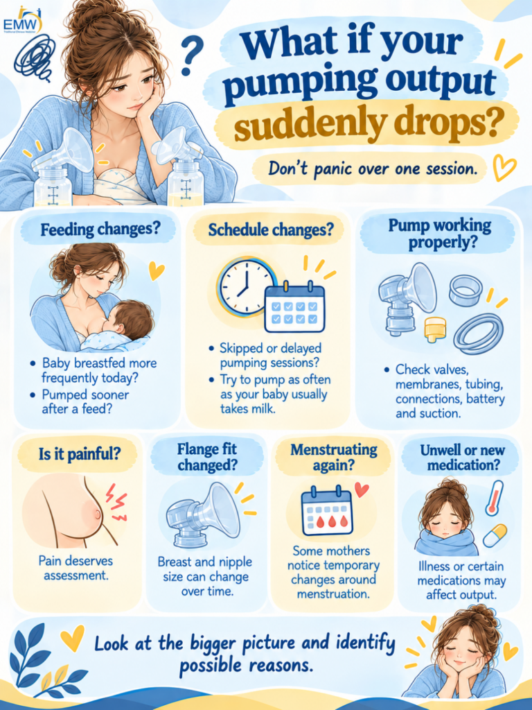 pumping output vs milk supply